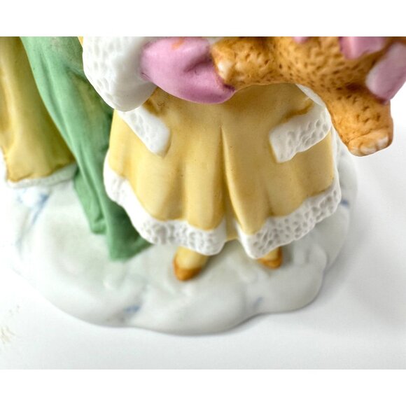 Porcelain Santa and Child with Teddy Bear by Avon - Picture 7 of 15